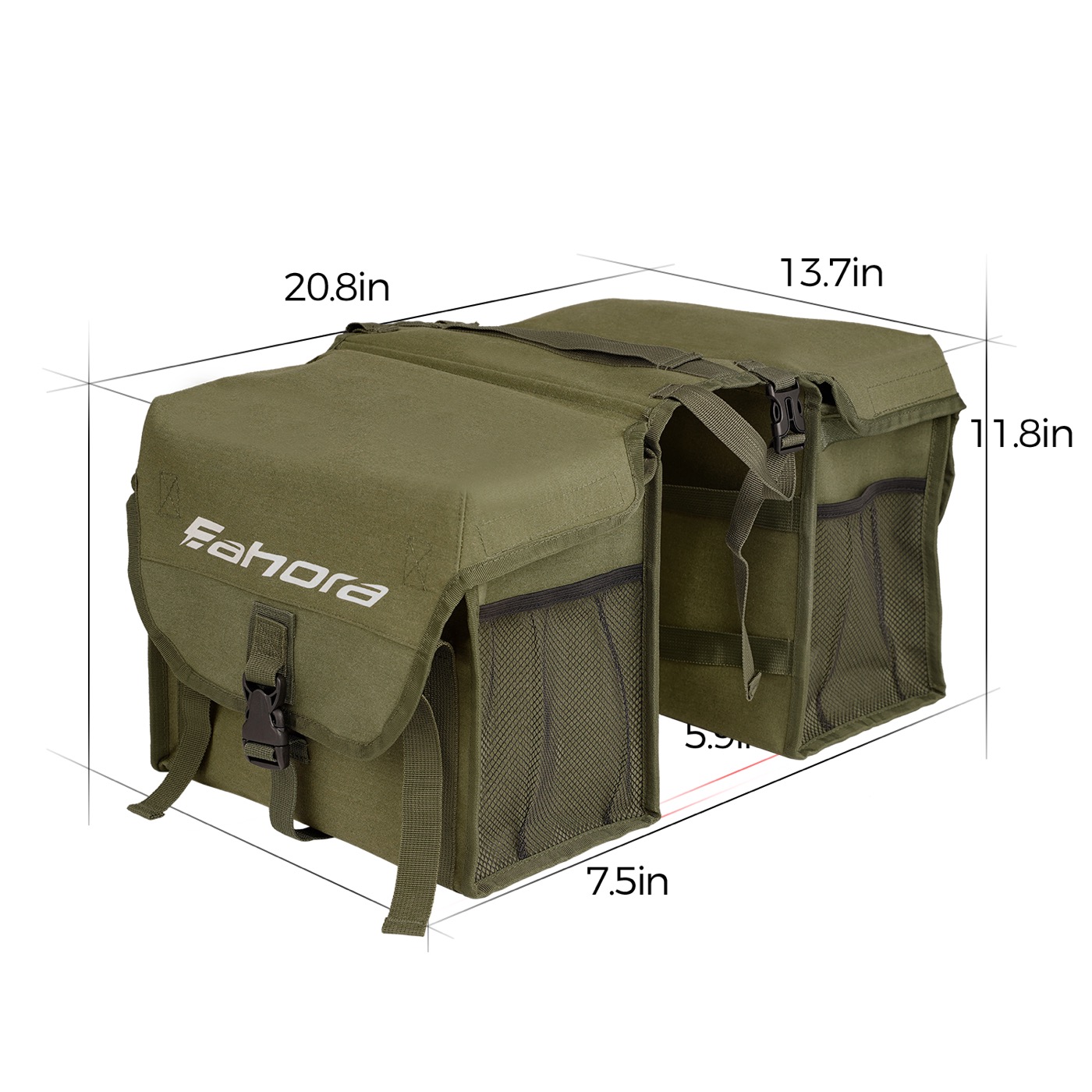 Rear Saddle Bag - Juliet, Luna, Terra