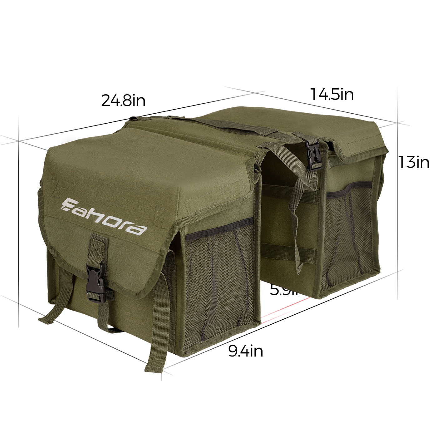 Rear Saddle Bag - Juliet, Luna, Terra