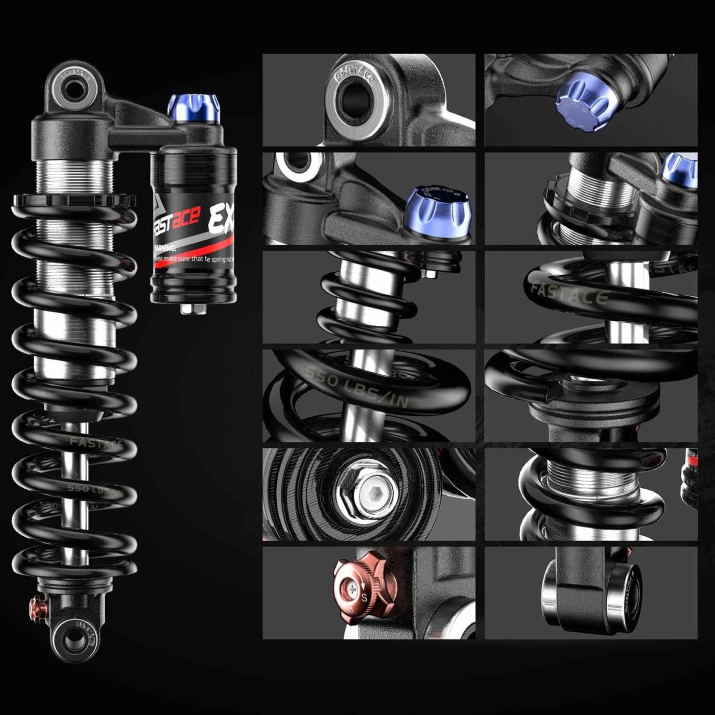 350lb Rear Shock for Motor Goat and Billy Goat