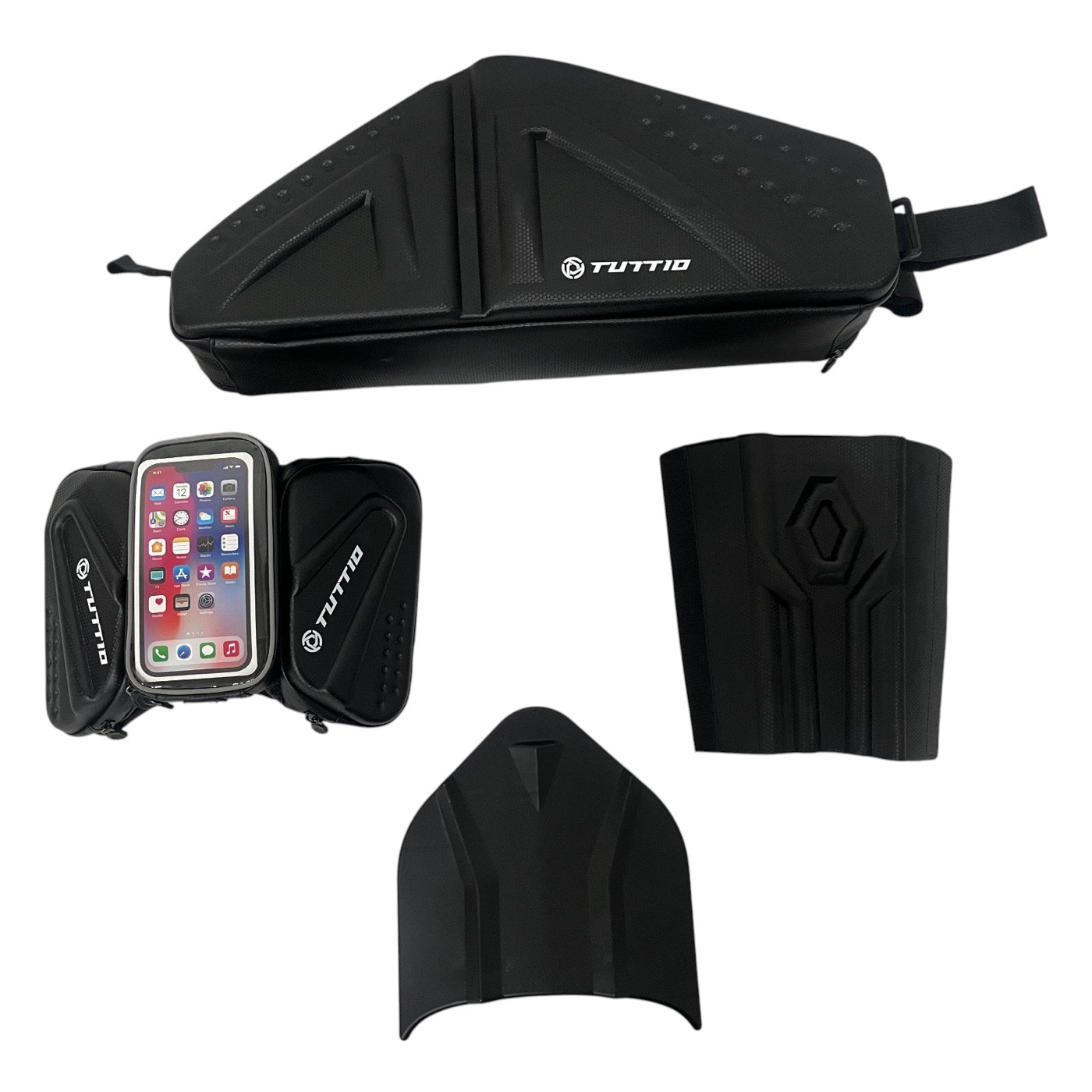 Tuttio ICT Ebike Hard Shell Storage Bag Set for Frame & Top Tube & Rear Rack