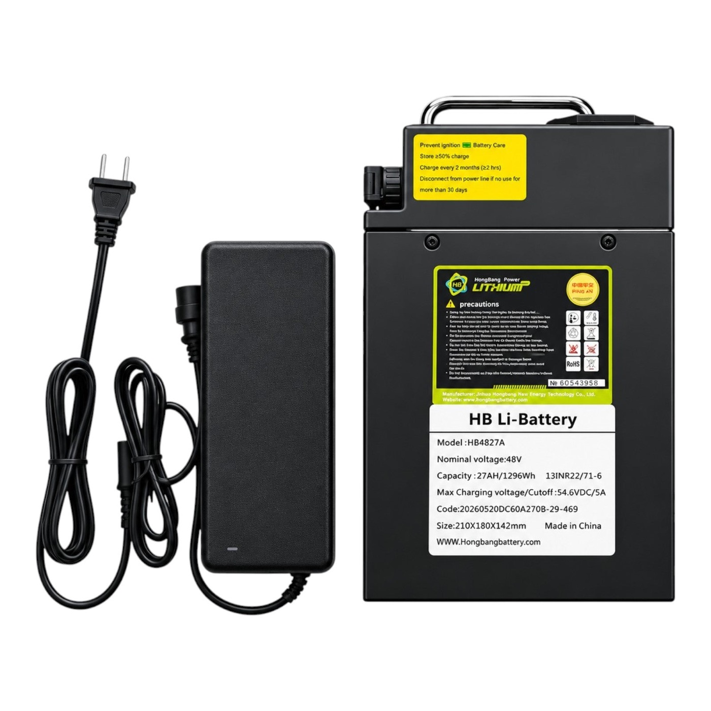TUTTIO Soleil01 Ebike 27Ah Extended Range Battery Upgrade Kit (Battery + 3A Charger)