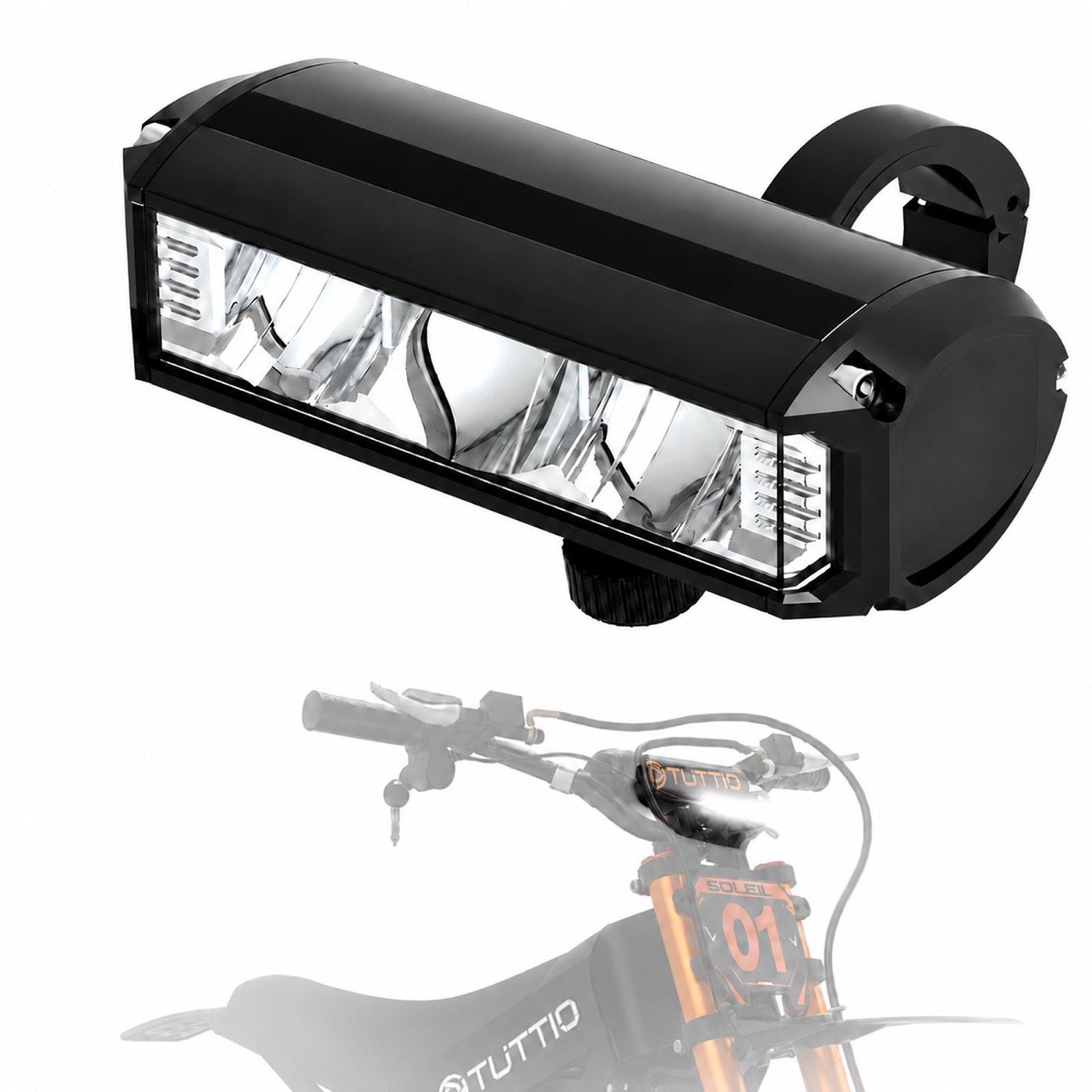 Tuttio Super Bright LED Bike Light USB Rechargeable Bicycle Headlight