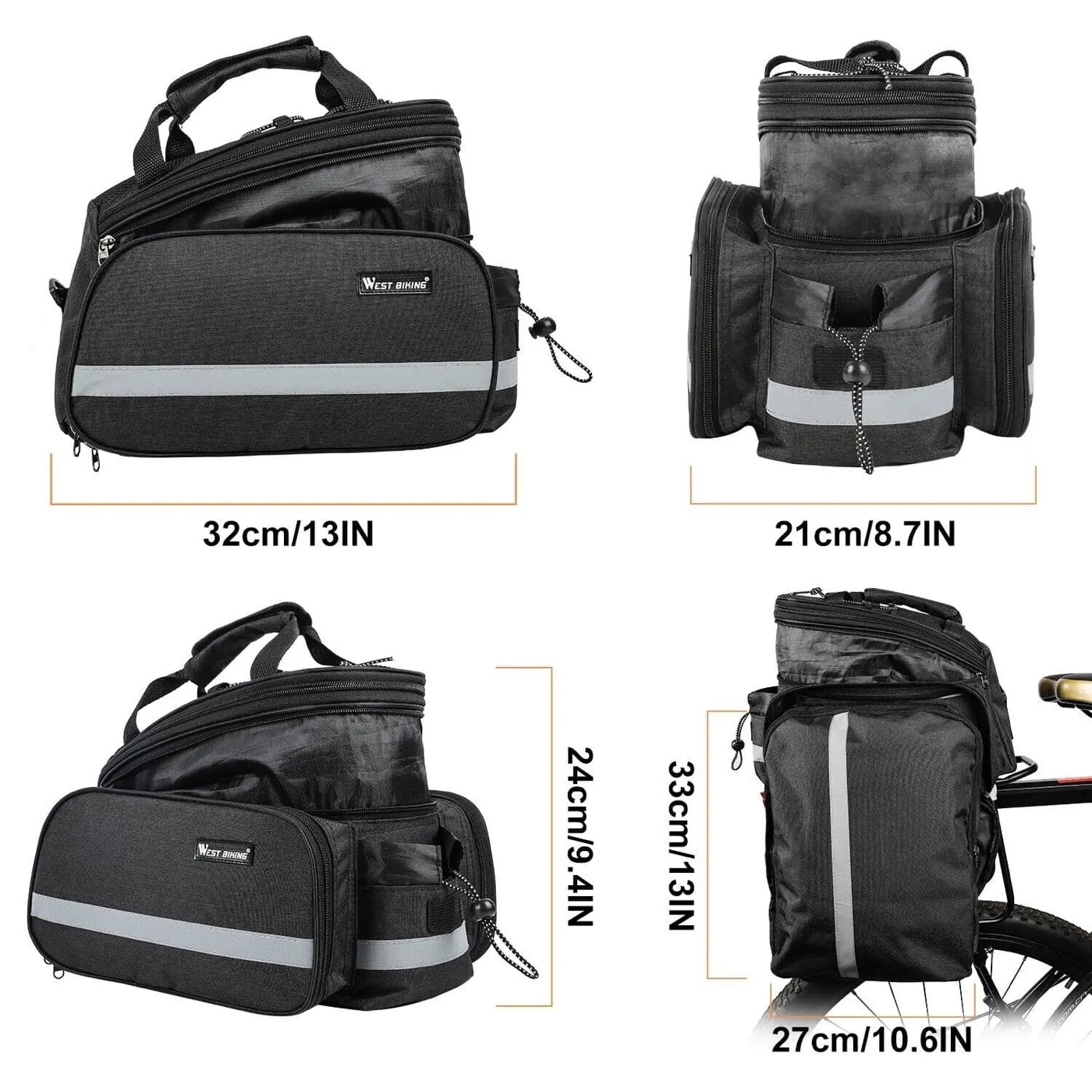Rear Pannier Bag (Waterproof)