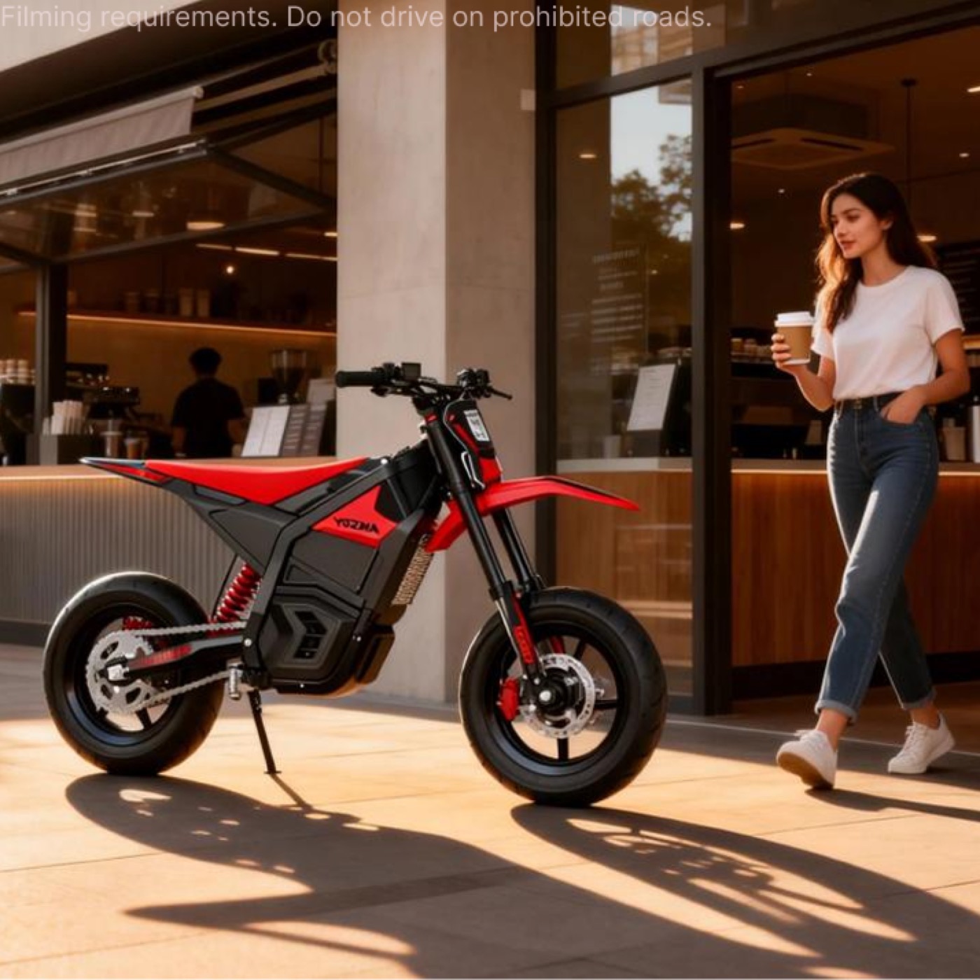 Yozma Electric Dirt Bike Street Tire Set (Front & Rear) — IN 10 Only