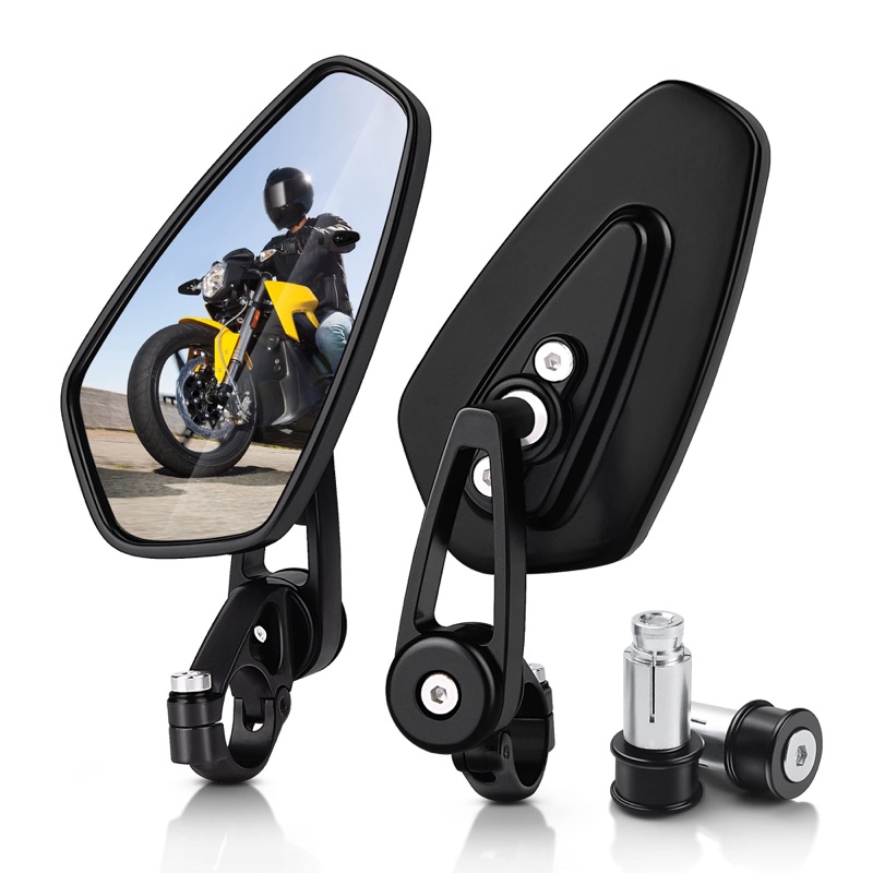 Bar-End Mirrors, 22mm &mdash; MICTUNING