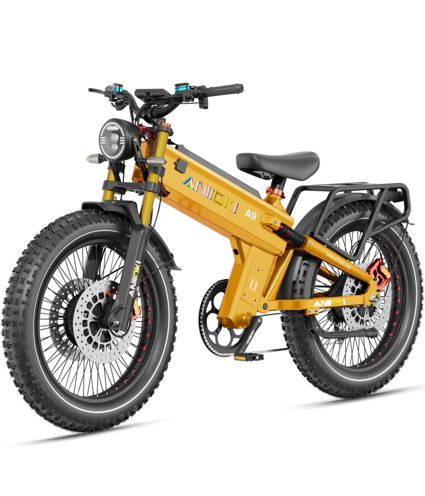 Aniioki A9 Pro Max Dual Motor 2.0 in Sunrise Yellow