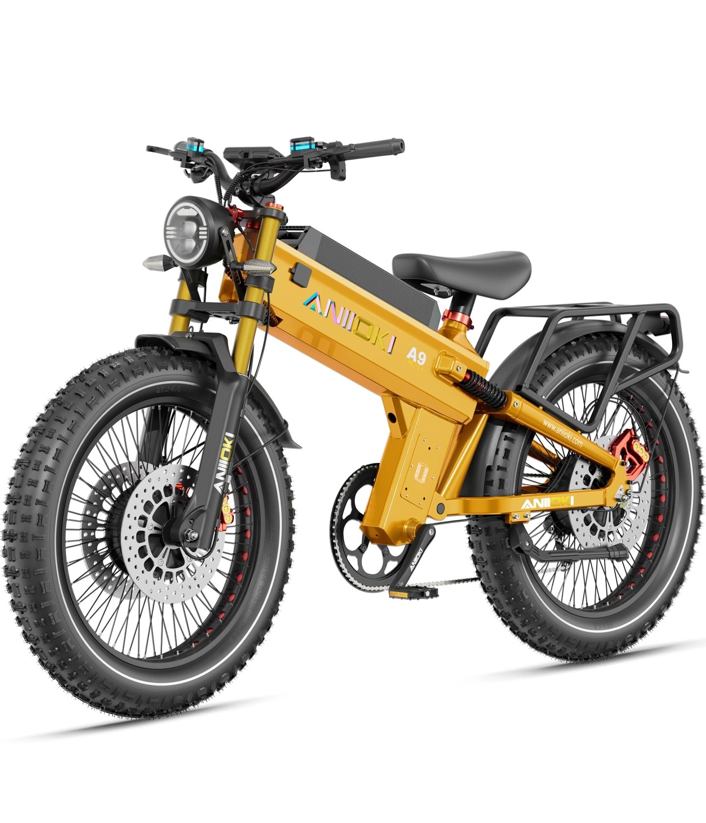 Aniioki A9 Pro Max Dual Motor 3.0 in Sunrise Yellow