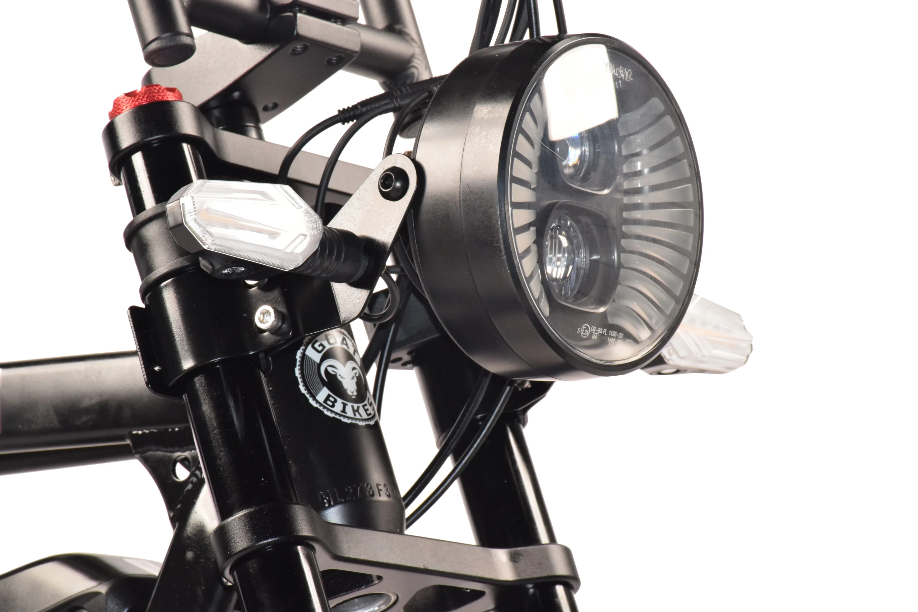 Headlight housing and front suspension