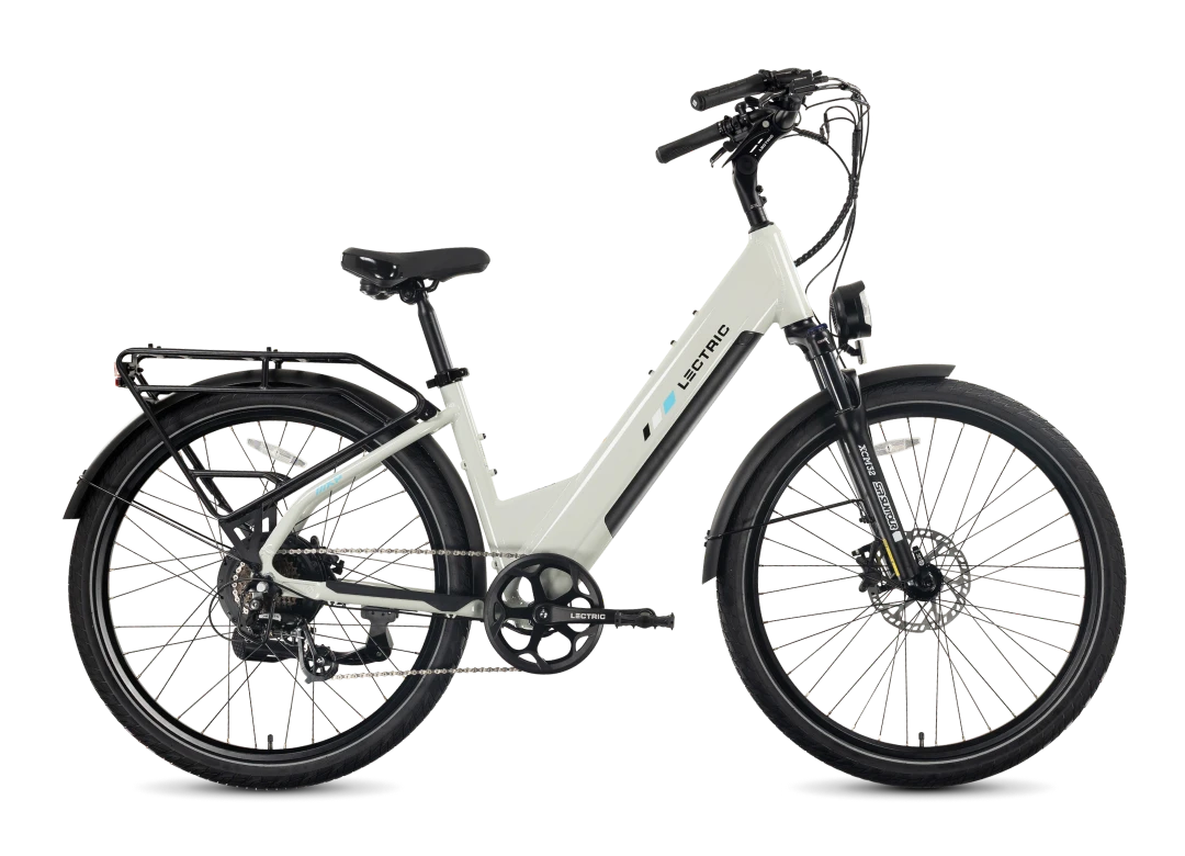 Lectric XPress2 in Stratus White
