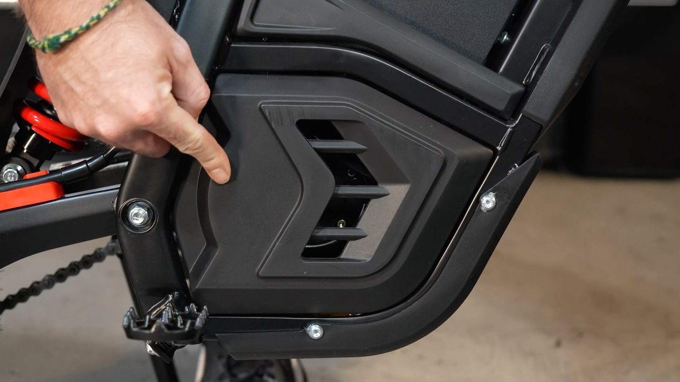 Motor cover panel