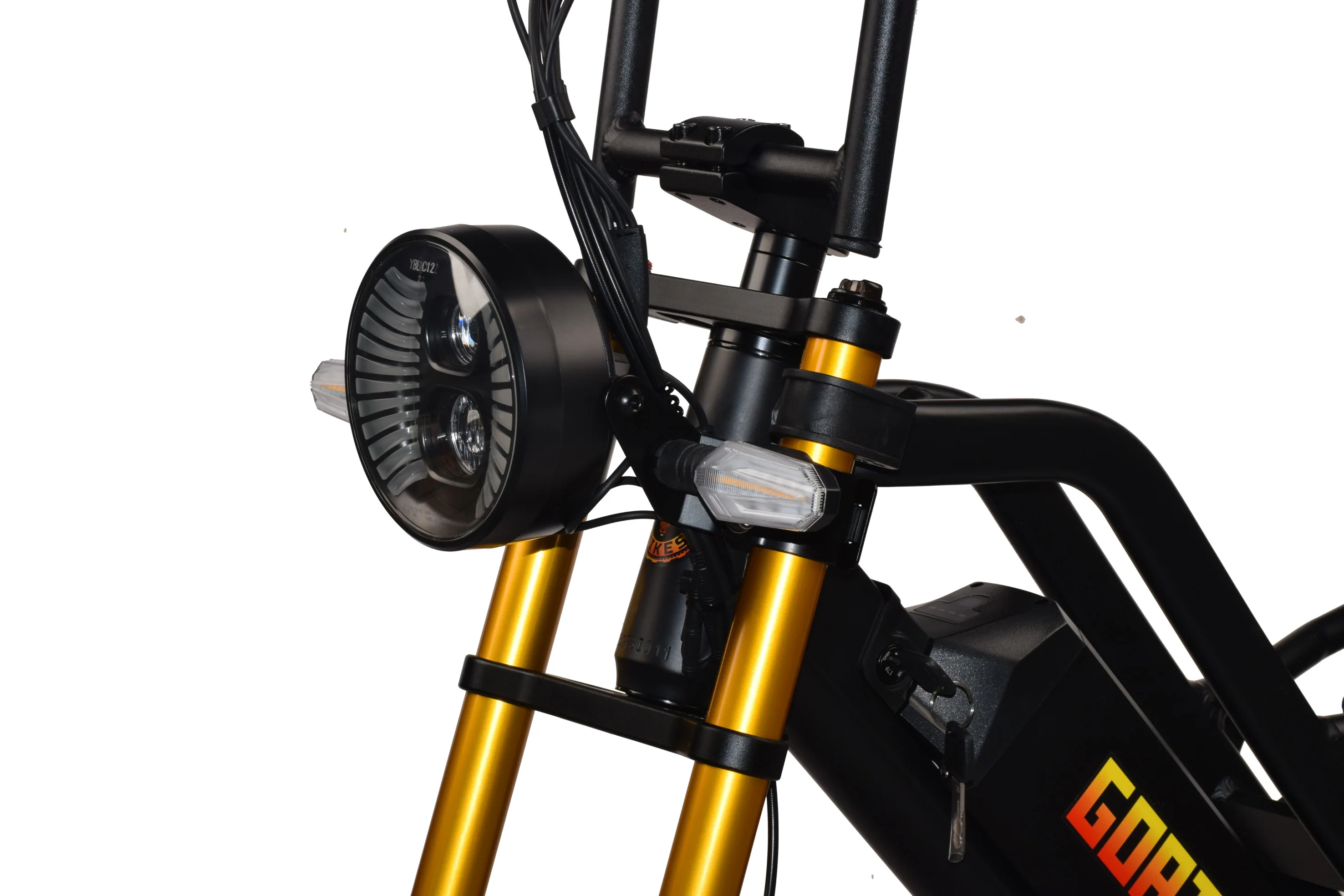 LED projector headlight and gold TRAMA forks