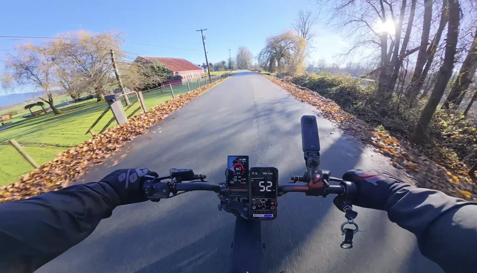 POV riding the King Goat, display in view