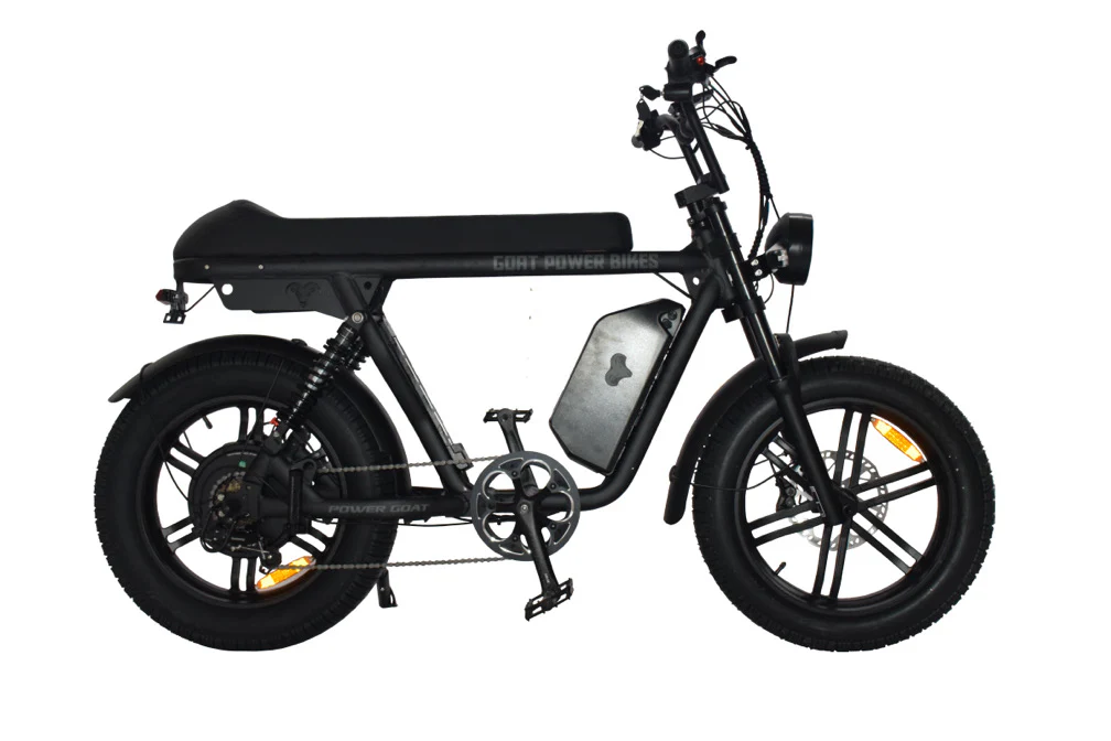 Power Goat V3 low-slung café-racer frame, side profile